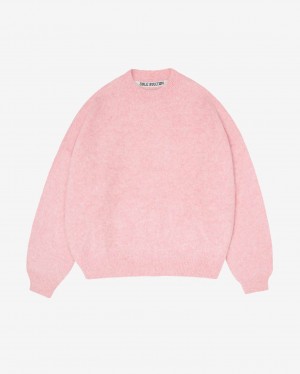 Men's Cole Buxton Alpaca Knit Sweater Pink | 76143IJOQ