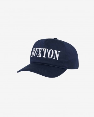 Men's Cole Buxton Buxton Caps Navy | 15376WRUQ