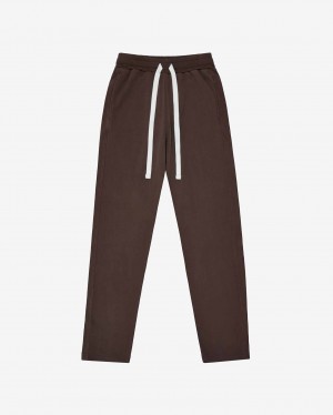 Men's Cole Buxton Cb Lounge Sweatpants Brown | 15260WQMK