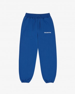 Men's Cole Buxton Cb Sportswear Sweatpants Deep Blue | 76298PYKS