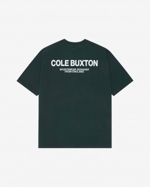 Men's Cole Buxton Cb Sportswear T Shirts Green | 29645WPYB
