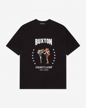 Men's Cole Buxton Fight Camp T Shirts Black | 95431ILKF