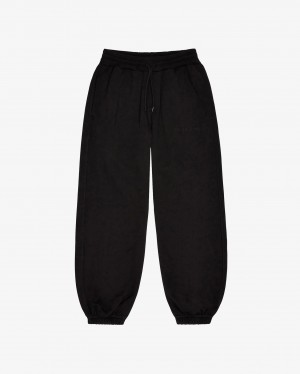 Men's Cole Buxton Heavyweight Warm Up Sweatpants Black | 97413YXQZ