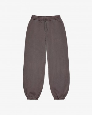 Men's Cole Buxton Heavyweight Warm Up Sweatpants Brown | 01946PRWY