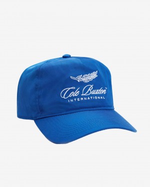 Men's Cole Buxton International Baseball Caps Deep Blue | 12069OKYX