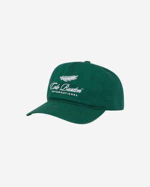 Men's Cole Buxton International Baseball Caps Green | 83706BOLK
