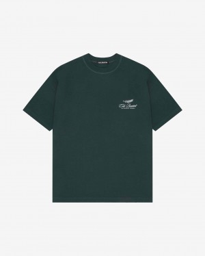 Men's Cole Buxton International T Shirts Green | 76081XKDS