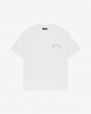 Men's Cole Buxton Old English T Shirts White | 20356MWQI