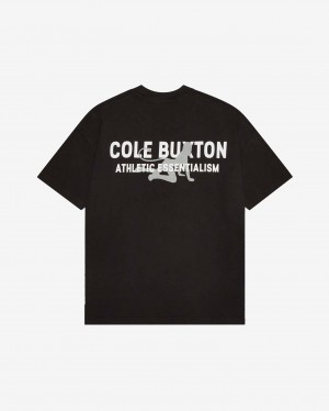 Men's Cole Buxton Soho Devil T Shirts Black | 02748NWFA