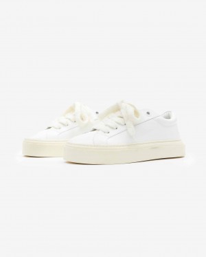 Men's Cole Buxton The Wilson Sneakers White | 76253JQFE