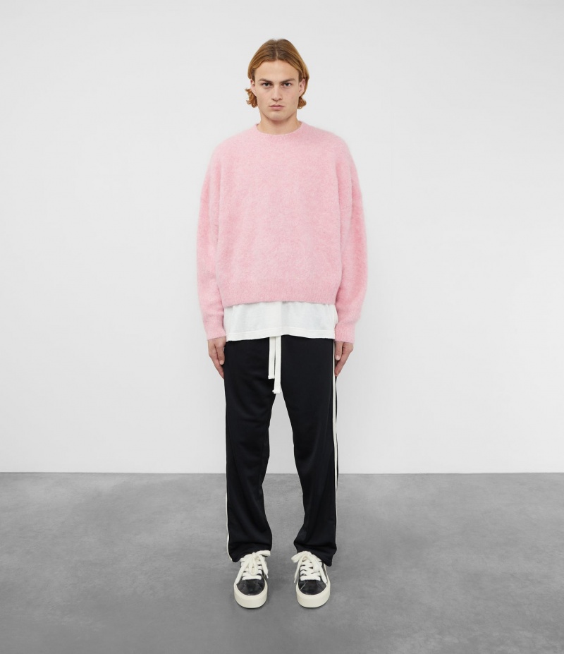 Men's Cole Buxton Alpaca Knit Sweater Pink | 76143IJOQ