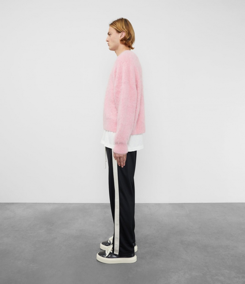 Men's Cole Buxton Alpaca Knit Sweater Pink | 76143IJOQ