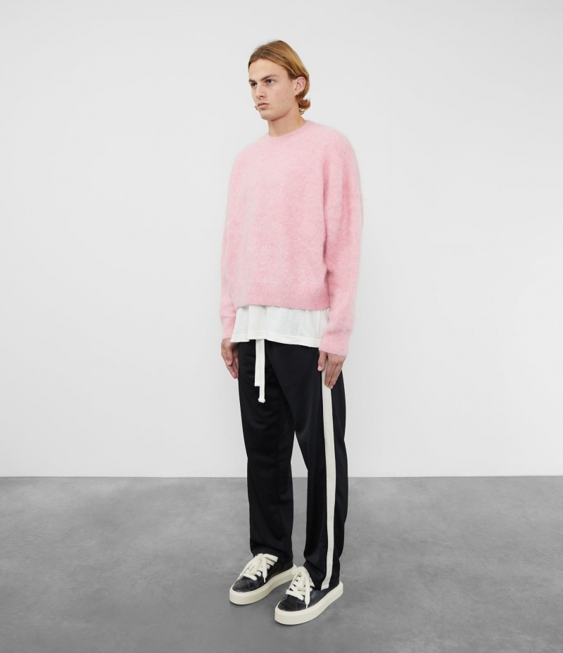 Men's Cole Buxton Alpaca Knit Sweater Pink | 76143IJOQ