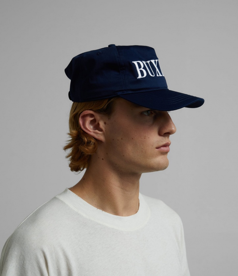 Men's Cole Buxton Buxton Caps Navy | 15376WRUQ