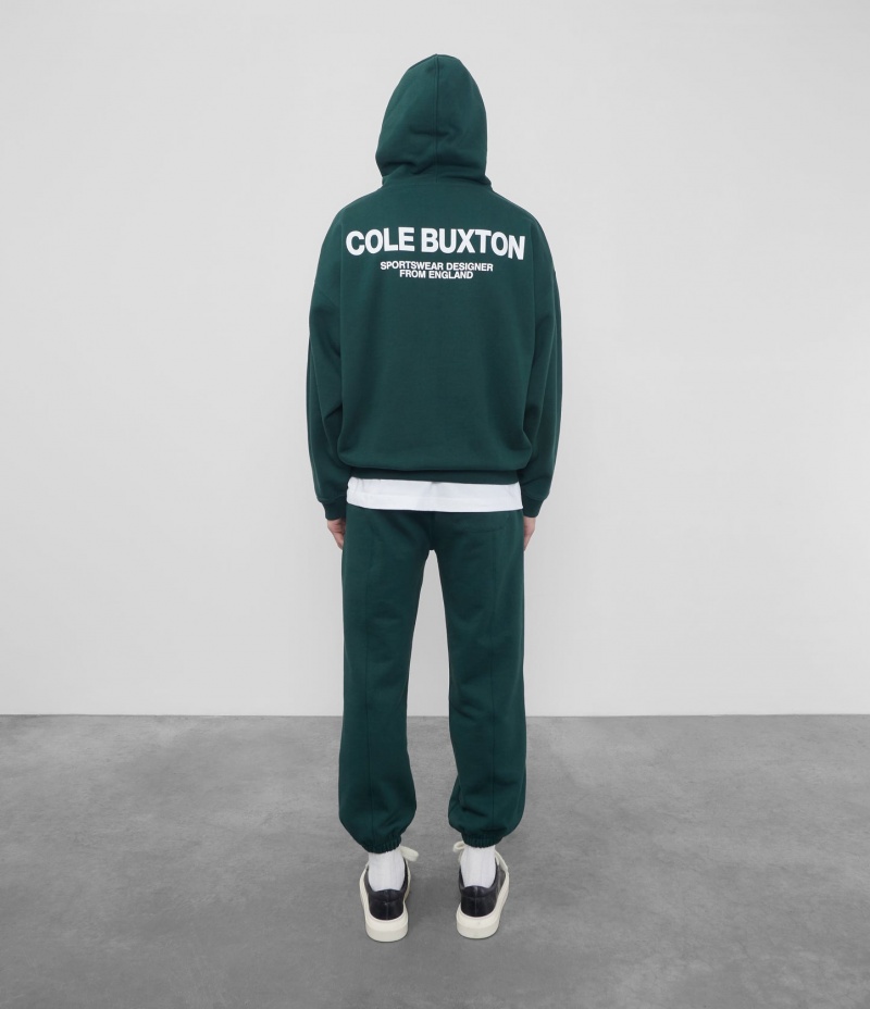 Men's Cole Buxton Cb Sportswear Hoodie Green | 16482BOES