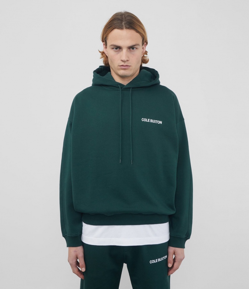 Men's Cole Buxton Cb Sportswear Hoodie Green | 16482BOES