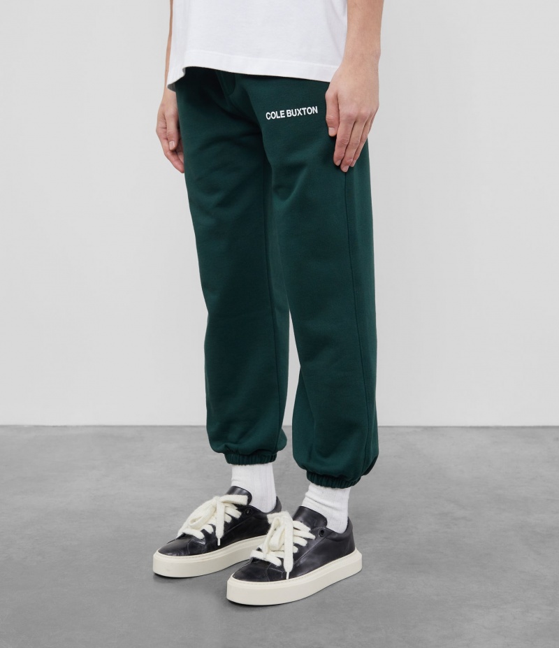 Men's Cole Buxton Cb Sportswear Sweatpants Green | 83950JLKZ