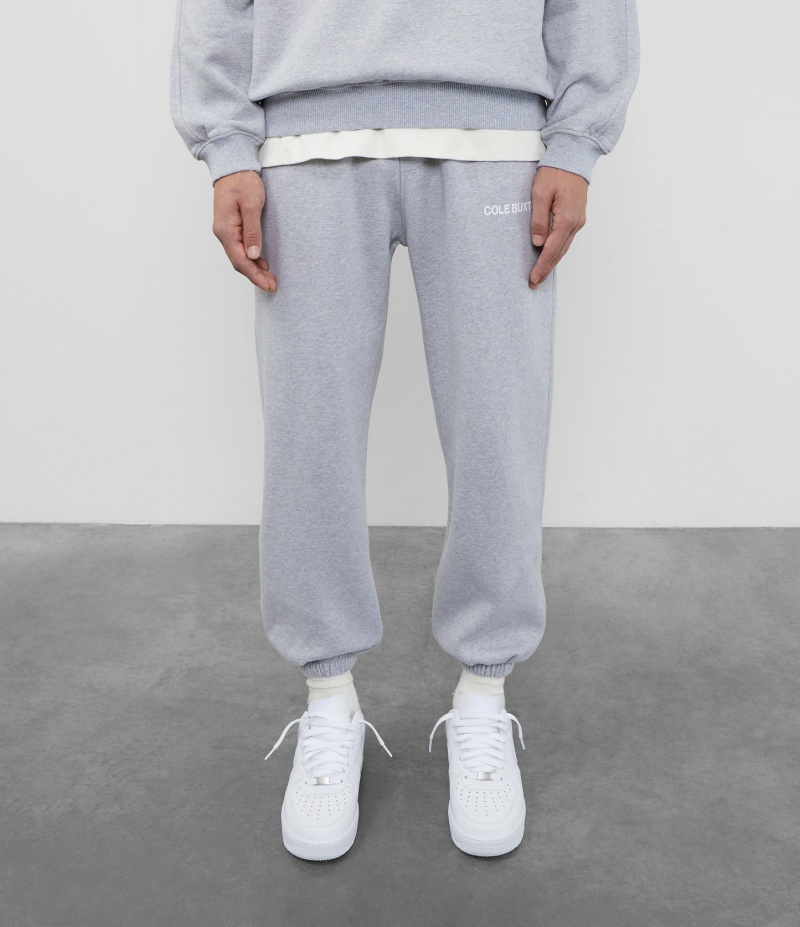 Men's Cole Buxton Cb Sportswear Sweatpants Light Grey | 02874EKYZ