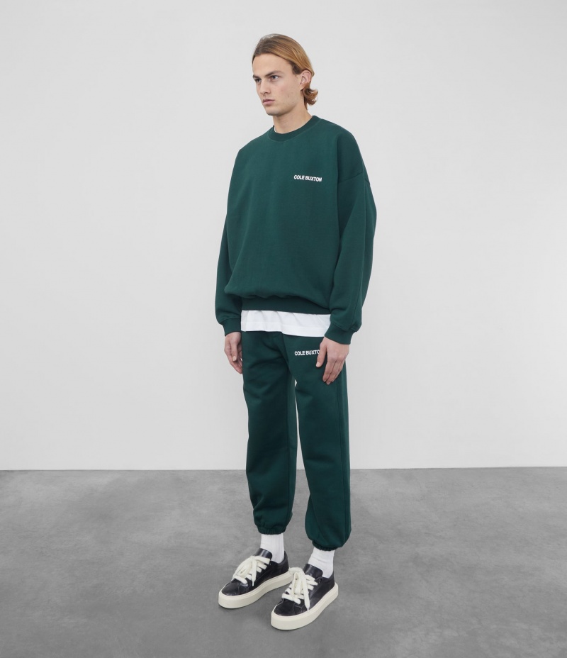 Men's Cole Buxton Cb Sportswear Sweatshirts Green | 34206ZLDY