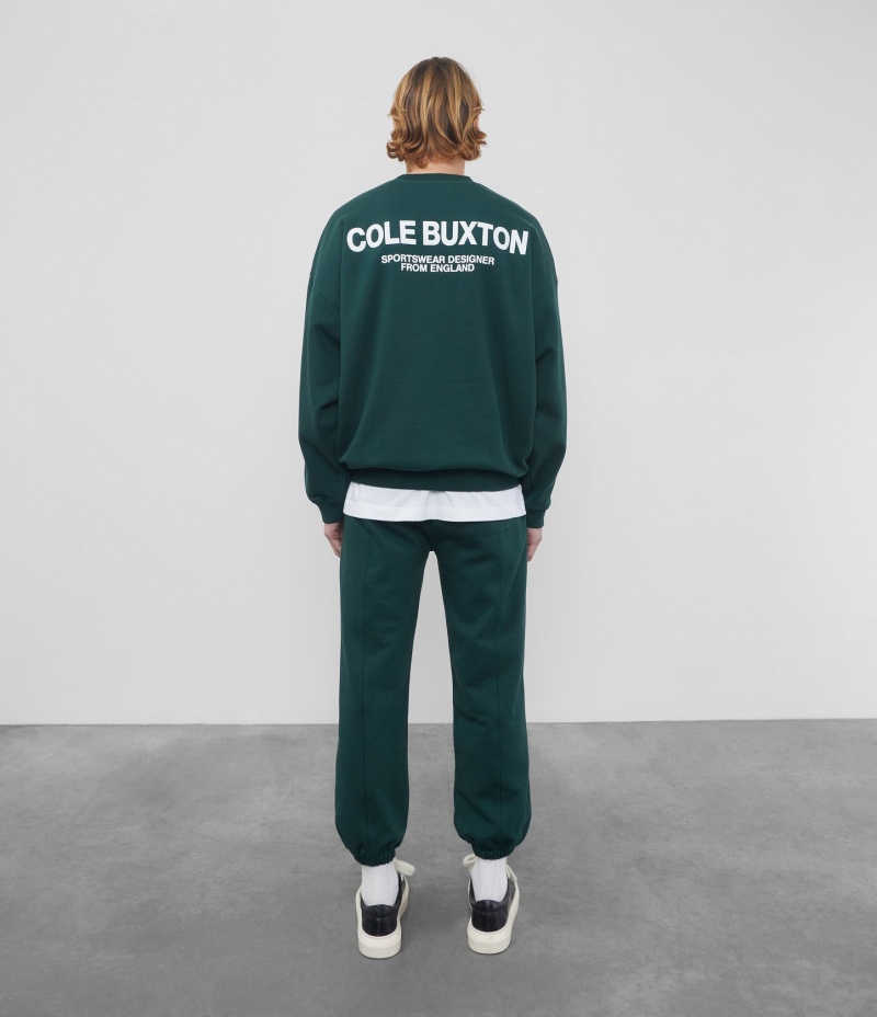 Men's Cole Buxton Cb Sportswear Sweatshirts Green | 34206ZLDY