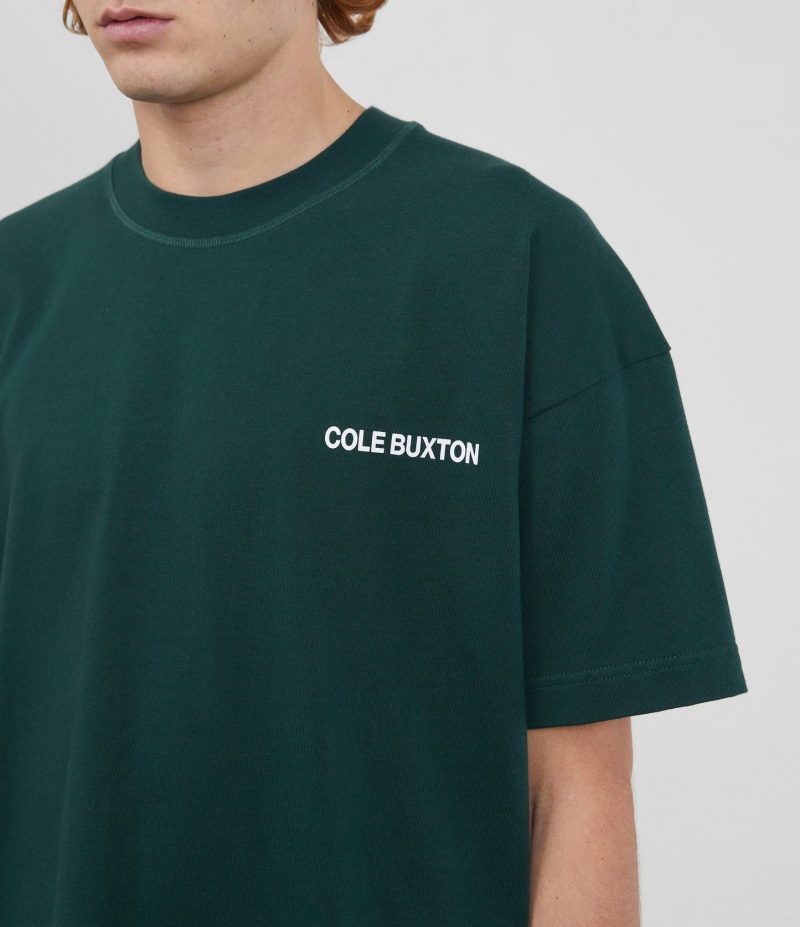 Men's Cole Buxton Cb Sportswear T Shirts Green | 29645WPYB