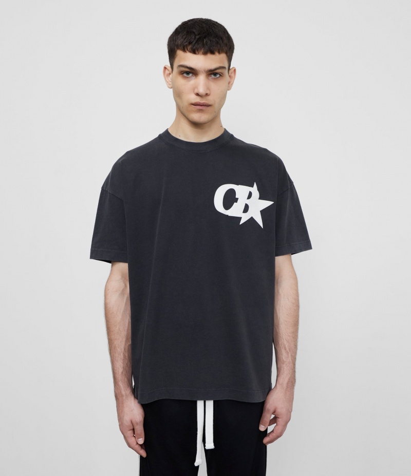 Men's Cole Buxton Cb Star T Shirts Black | 76980GMRY