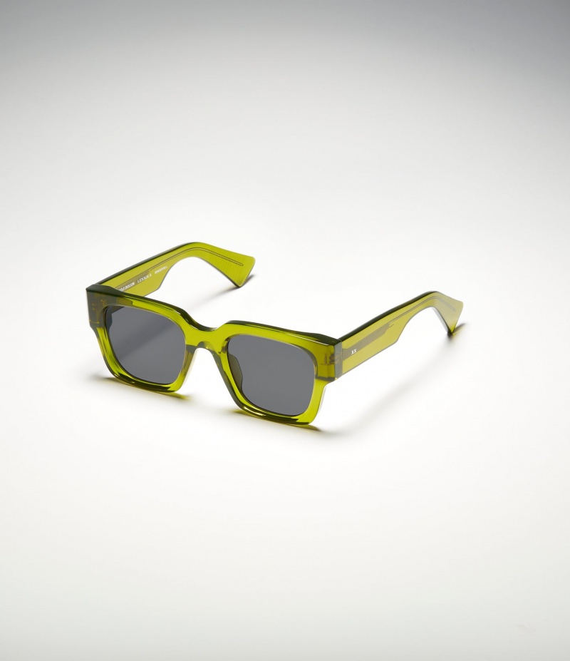 Men's Cole Buxton Cb X Lexxola Marshall Sunglasses Green / Grey | 67823FWGN