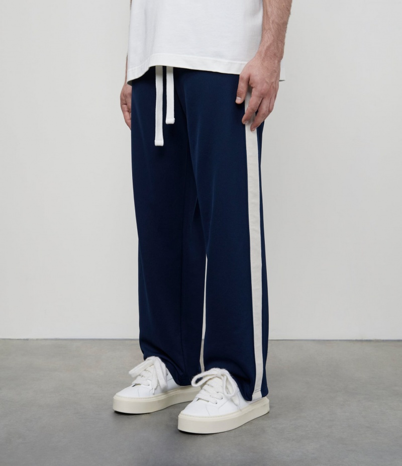 Men's Cole Buxton Classic Track Pants Navy | 23185QJEA