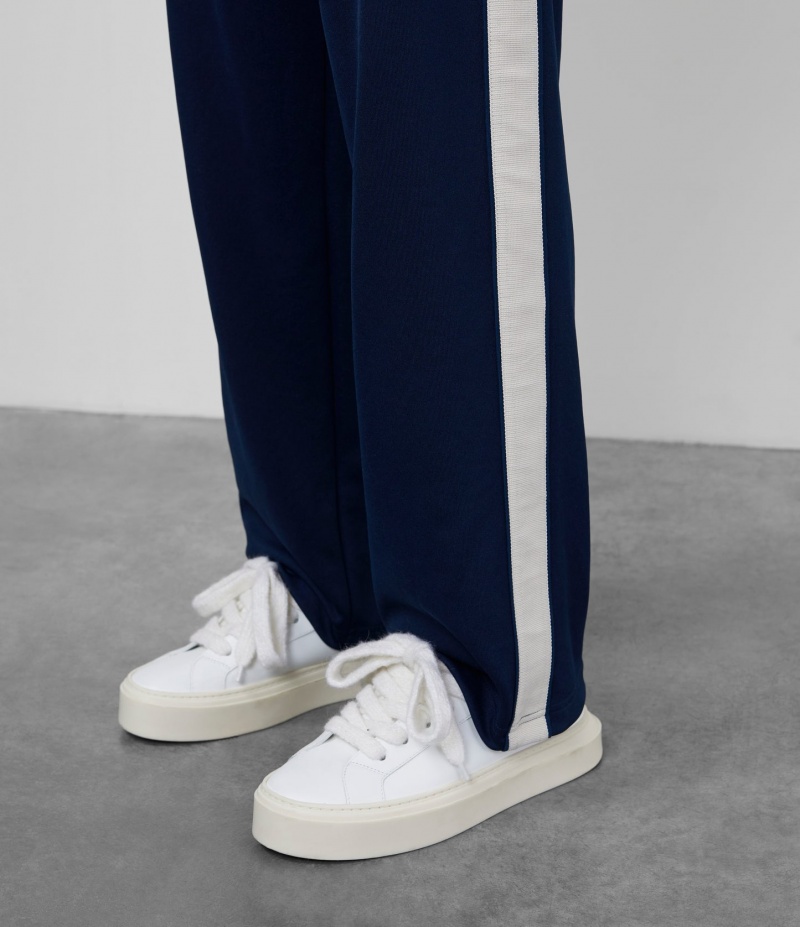 Men's Cole Buxton Classic Track Pants Navy | 23185QJEA