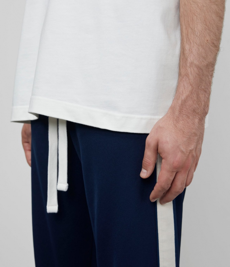 Men's Cole Buxton Classic Track Pants Navy | 23185QJEA