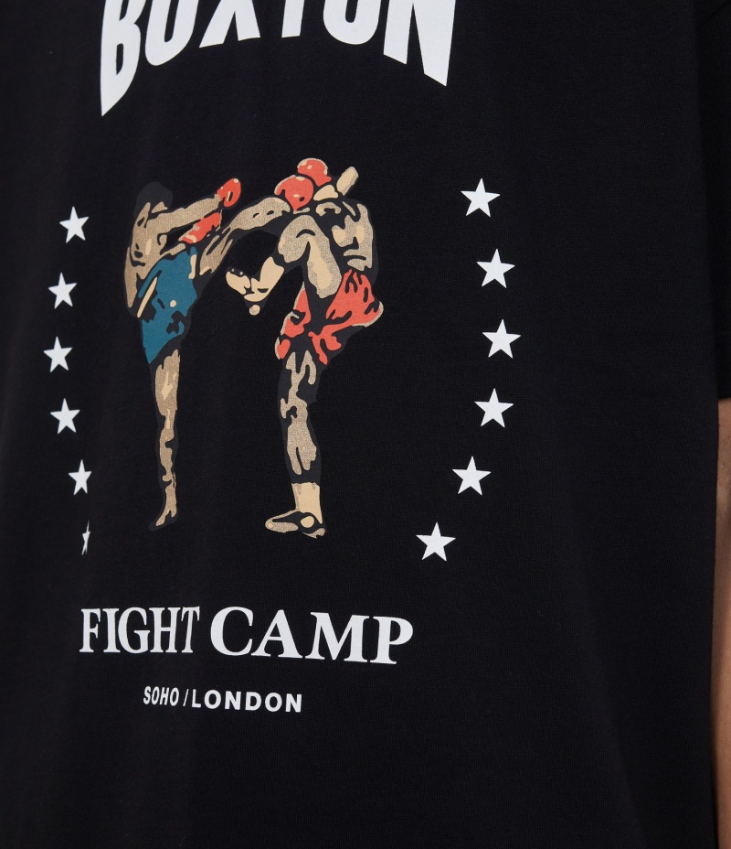 Men's Cole Buxton Fight Camp T Shirts Black | 95431ILKF