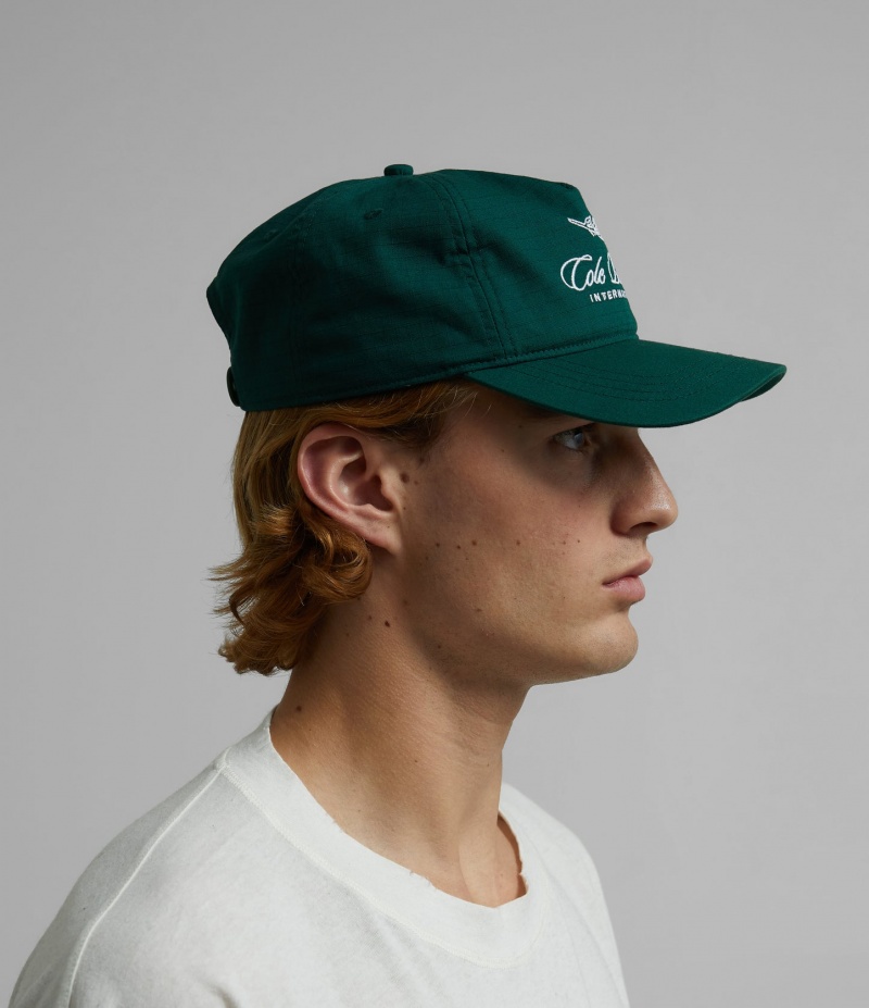 Men's Cole Buxton International Baseball Caps Green | 83706BOLK