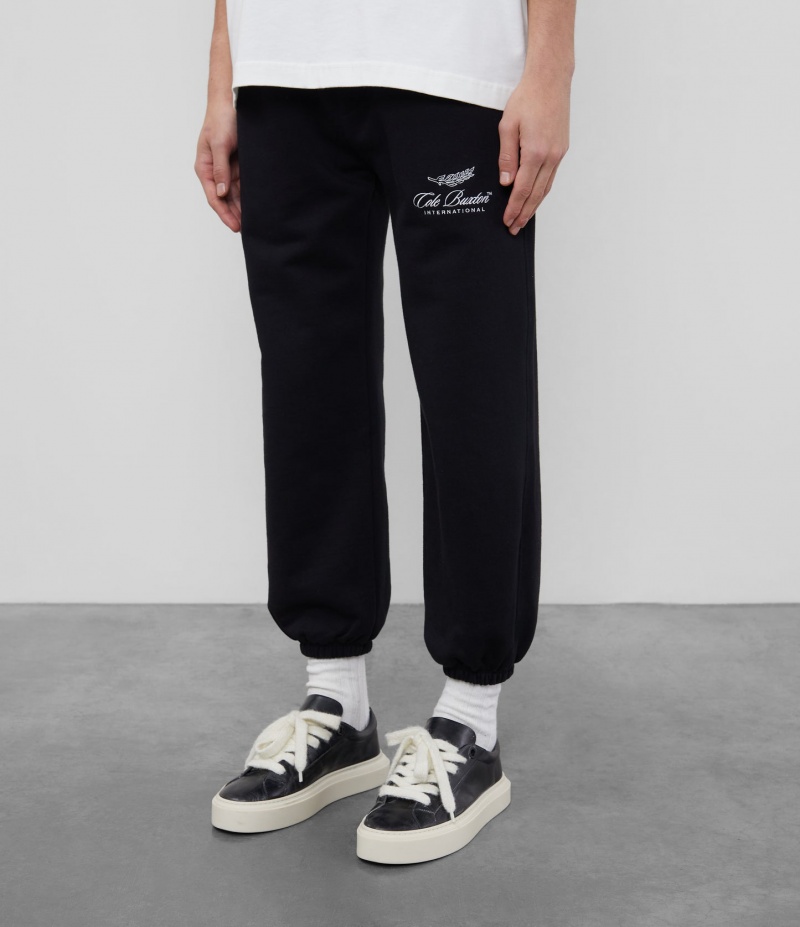 Men's Cole Buxton International Sweatpants Black | 42079EUJS