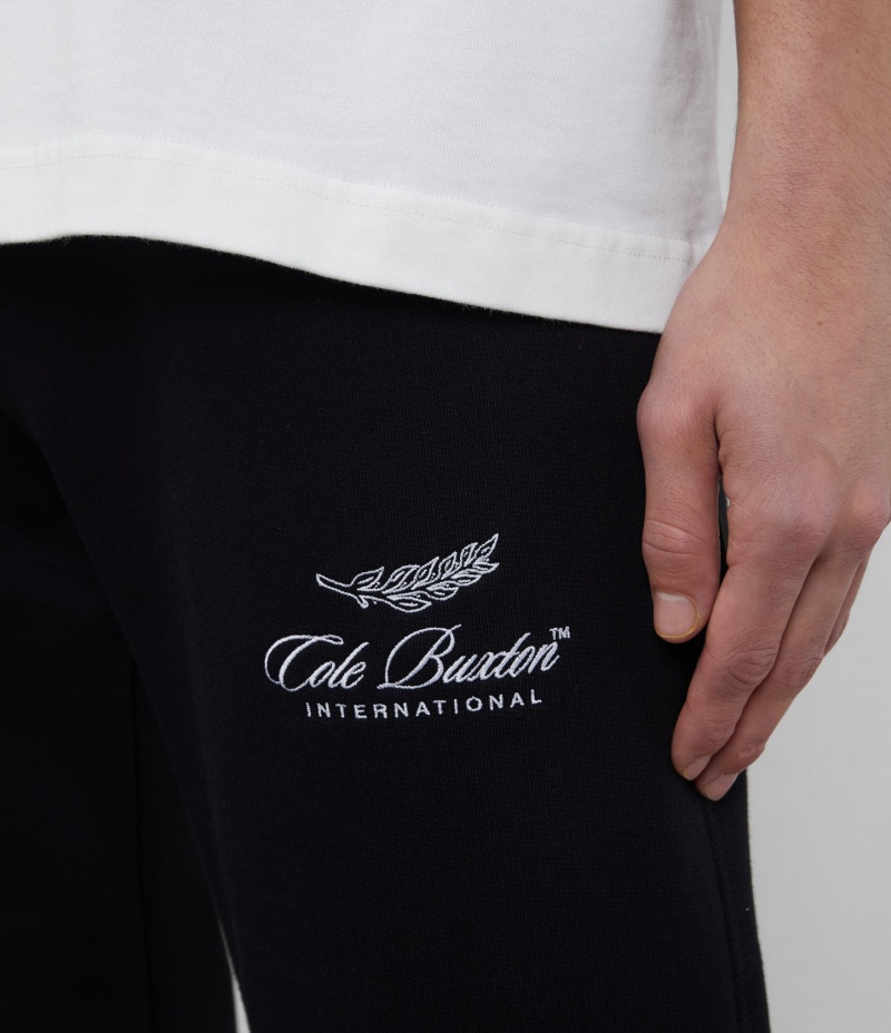 Men's Cole Buxton International Sweatpants Black | 42079EUJS