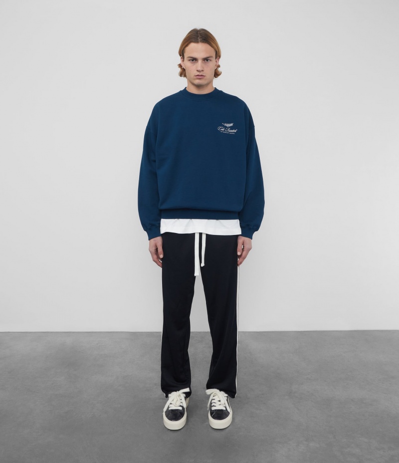 Men's Cole Buxton International Sweatshirts Navy | 28341JLYR