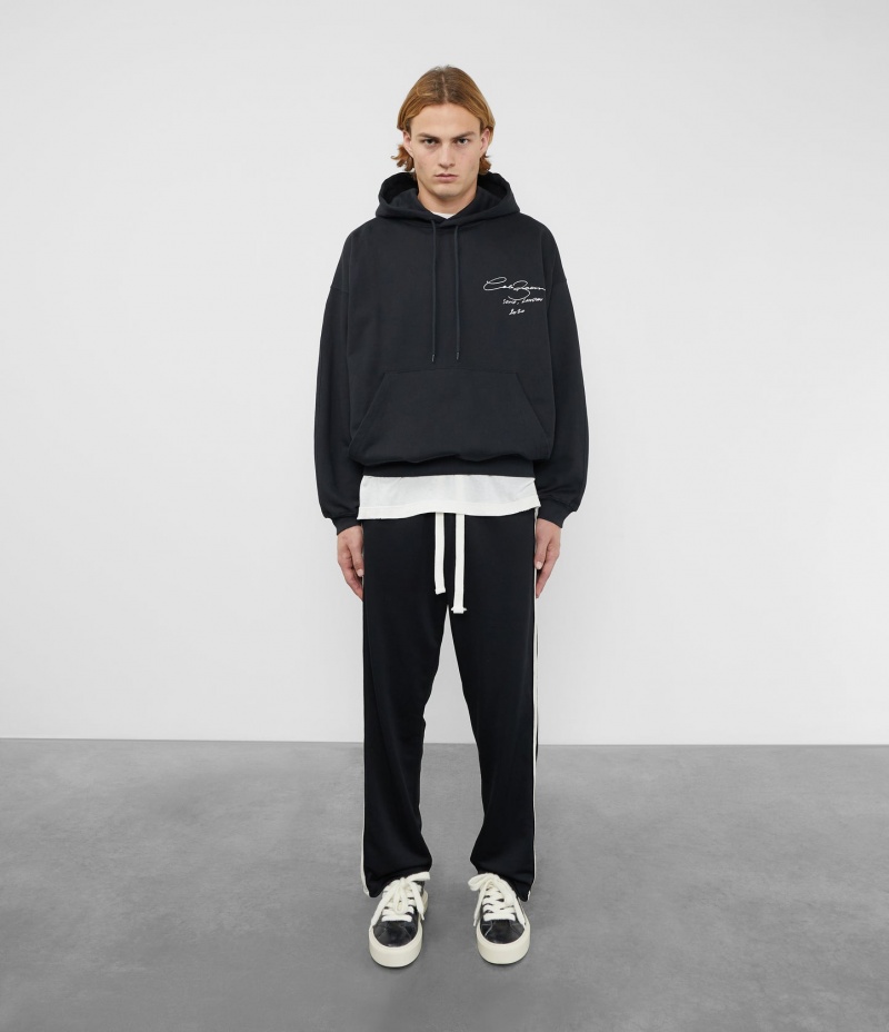 Men's Cole Buxton Signature Hoodie Black | 14736EDTH