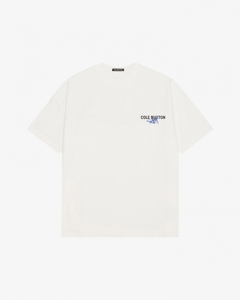 Men's Cole Buxton Soho Devil T Shirts White | 26549ASEY