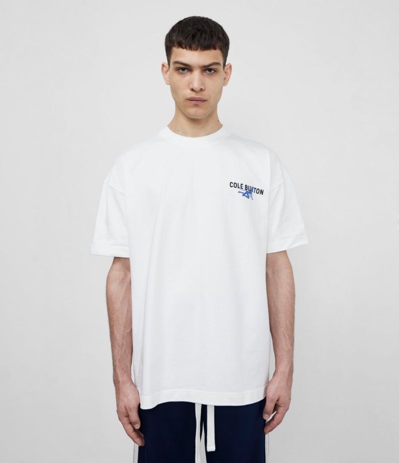 Men's Cole Buxton Soho Devil T Shirts White | 26549ASEY