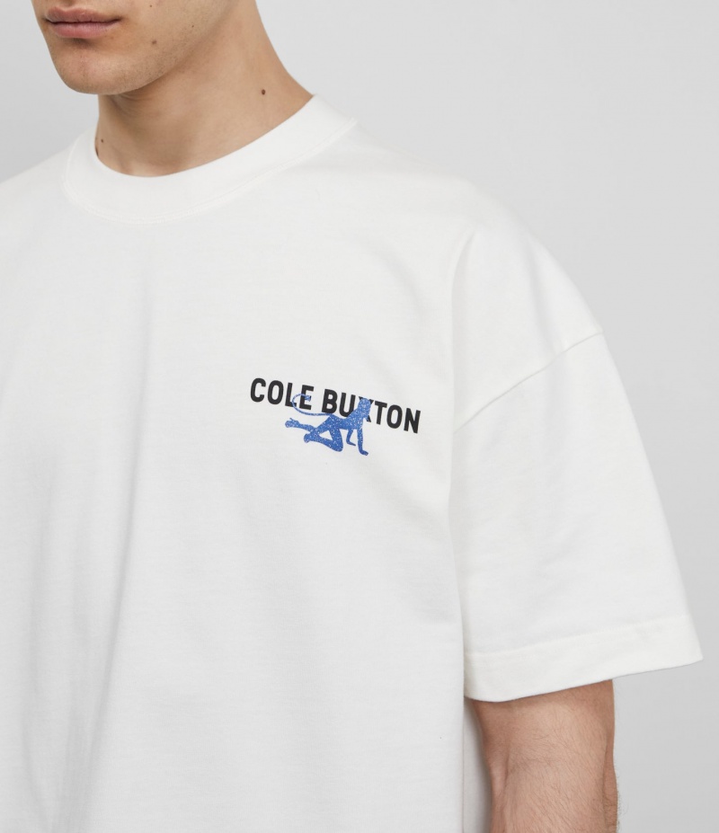 Men's Cole Buxton Soho Devil T Shirts White | 26549ASEY