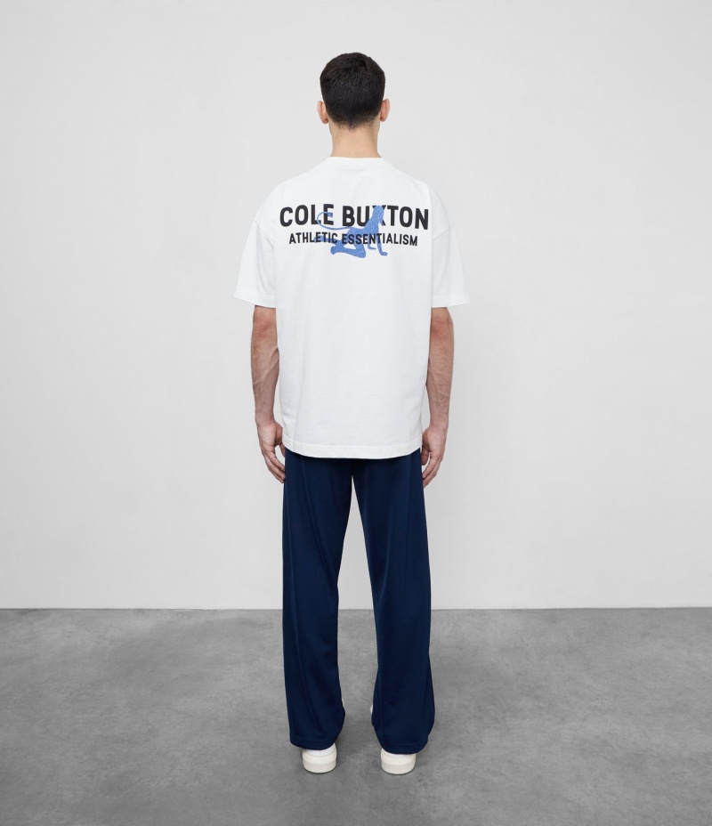 Men's Cole Buxton Soho Devil T Shirts White | 26549ASEY