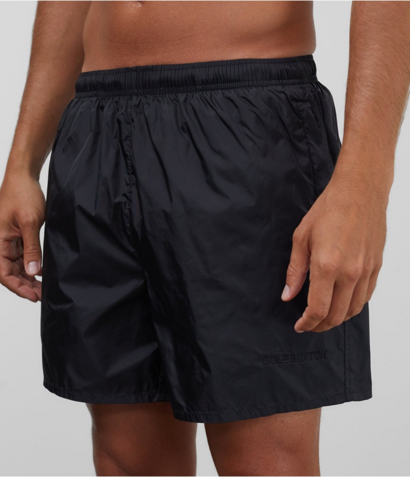 Men's Cole Buxton Swim Shorts Black | 67319RAGX