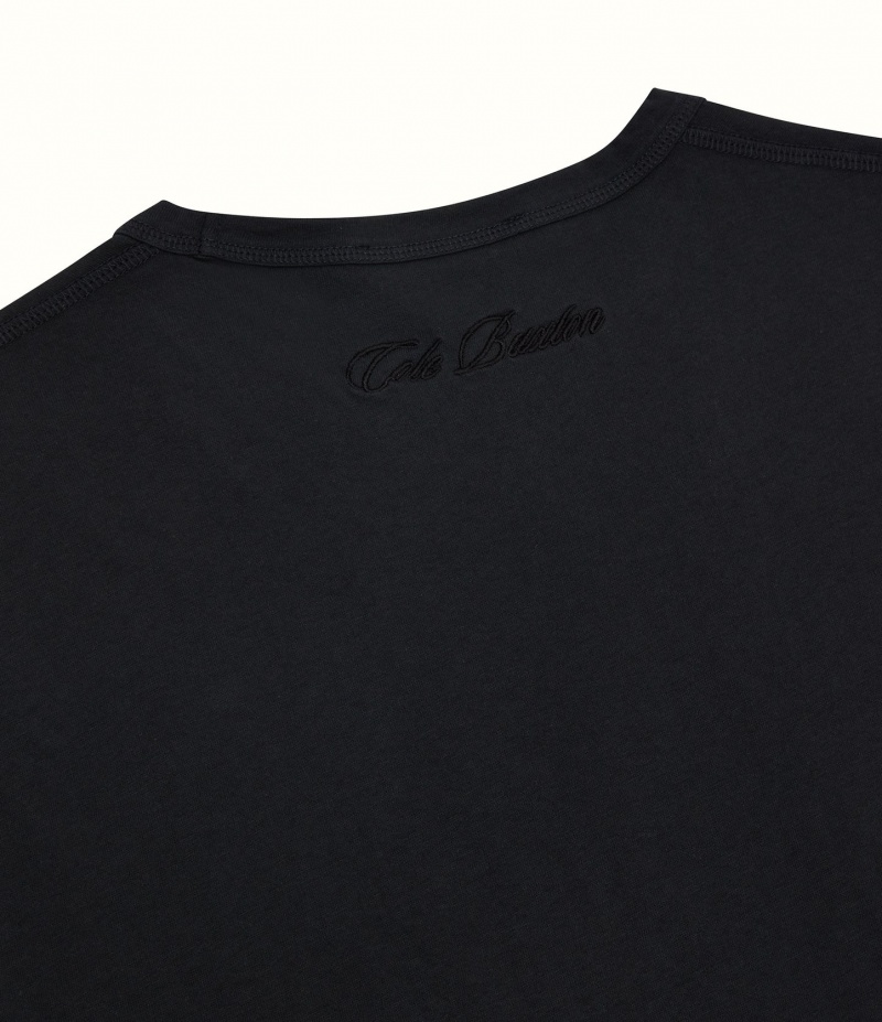 Men's Cole Buxton The Cole T Shirts Black | 17503LJXU