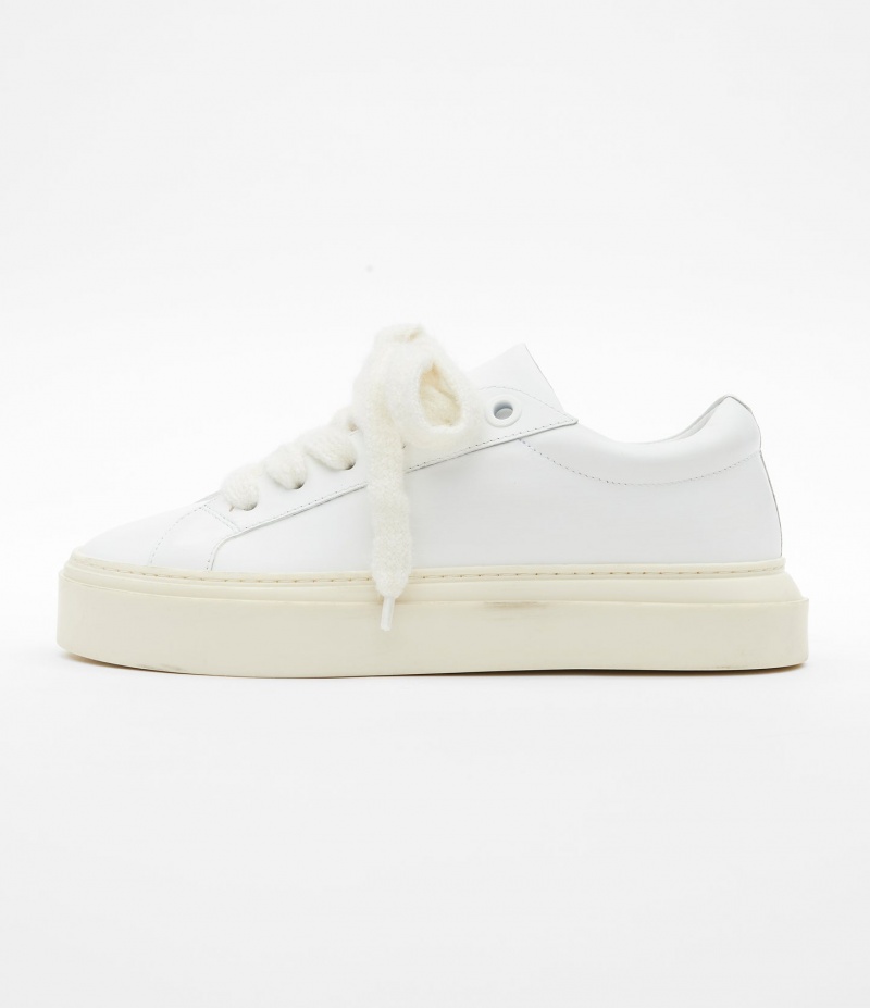 Men's Cole Buxton The Wilson Sneakers White | 76253JQFE