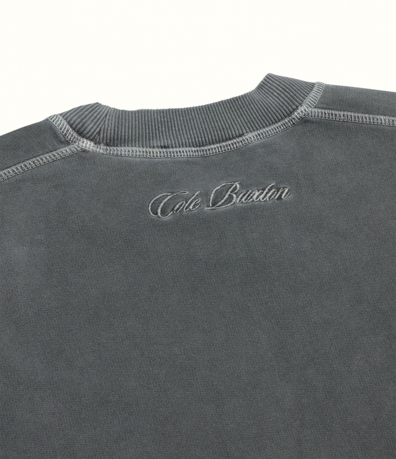 Men's Cole Buxton Warm Up T Shirts Black | 18032DLRG